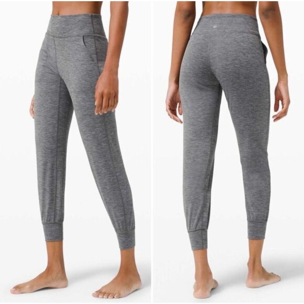 Lululemon Align Jogger 28" Heathered Black Athleisure‎ Size 6